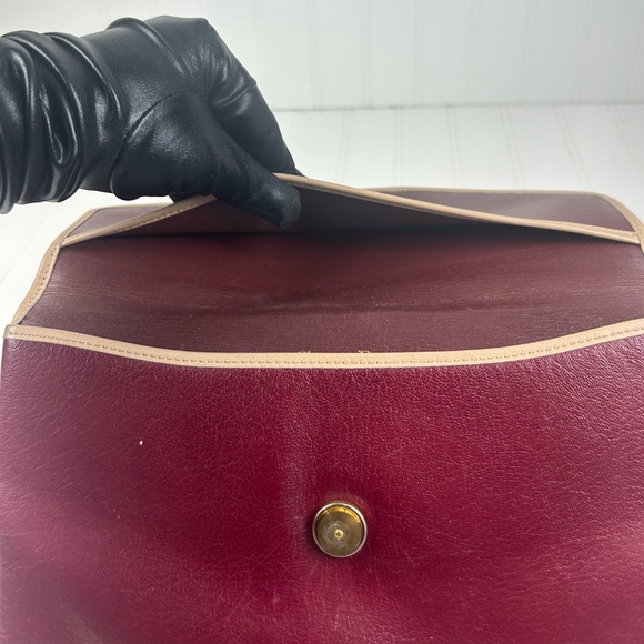 Christian Dior Burgundy Leather Clutch - Picture 9 of 9